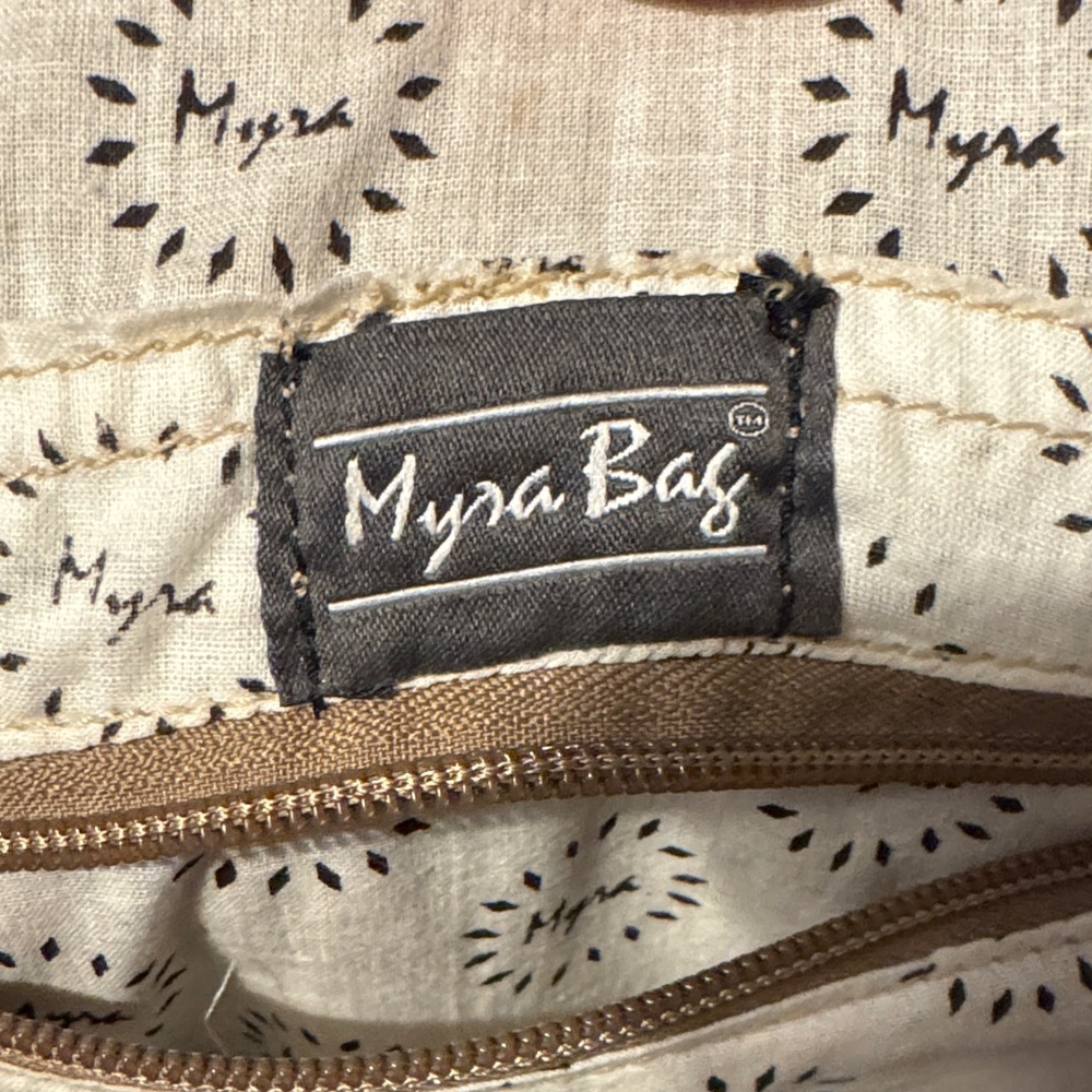 Tan and Brown Cowhide Myra Backpack - Picture 4 of 4